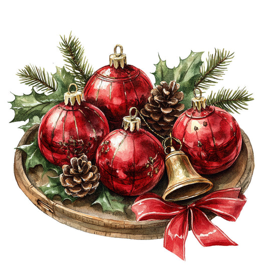 Rustic Christmas Fabric Panel 17