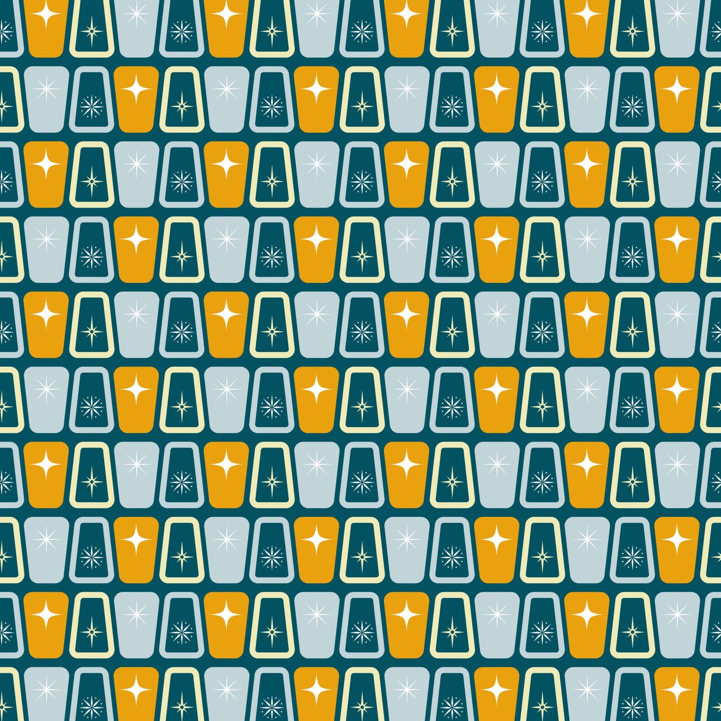 Atomic Starbursts Pattern 9 Quilting Cotton Fabric
