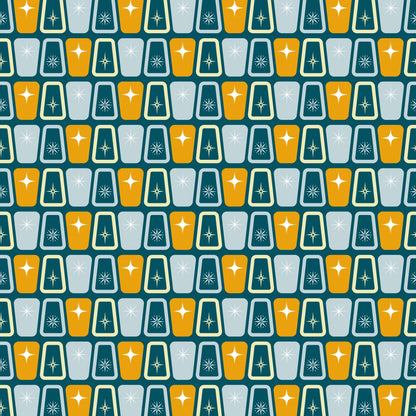 Atomic Starbursts Pattern 9 Quilting Cotton Fabric