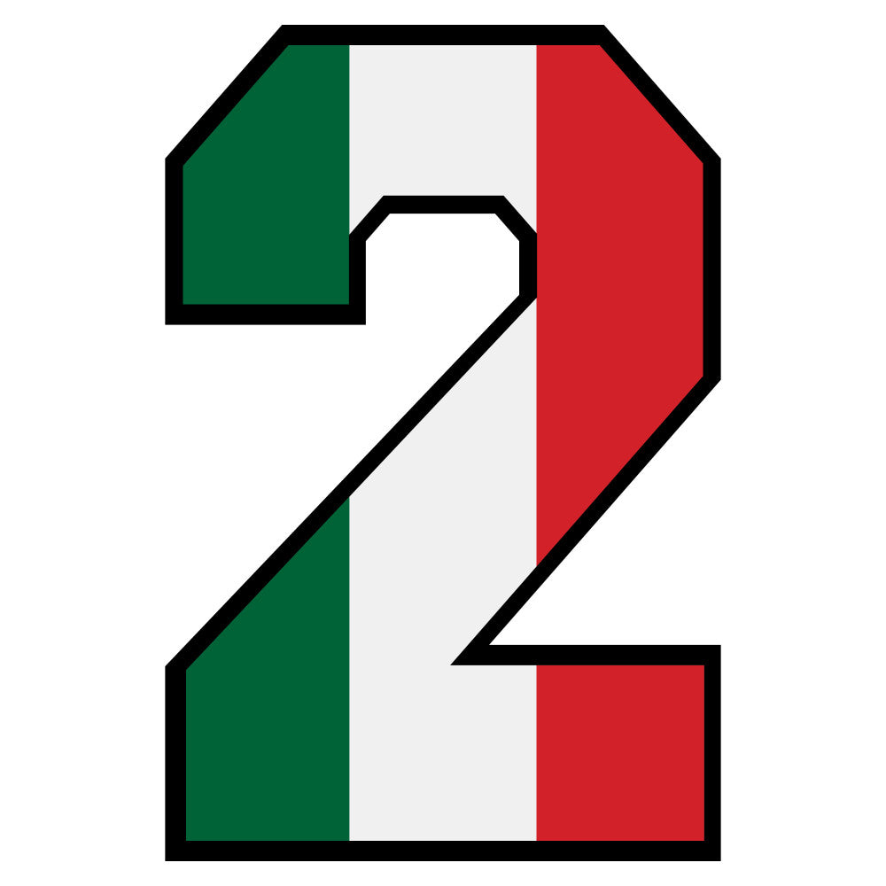 mexico flag colors, green white red, number two, numeral design, patriotic theme, mexican colors, alphabet panel, quilting fabric, cotton panel, educational fabric, numeric motif, tricolor design, craft fabric, sewing material, children's fabric, learning panel, geometric number, fabric block, printed cotton, mexican theme