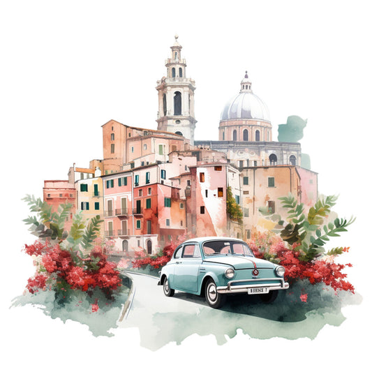 Welcome to Italy Fabric Panel 21