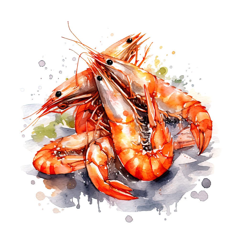 Pile of Shrimp Fabric Panel 6