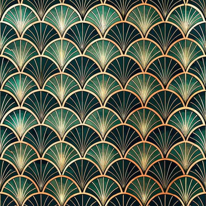 Art Deco Pattern 8 Quilting Cotton Fabric