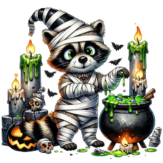 Halloween Wonder Animals Fabric Panel 109