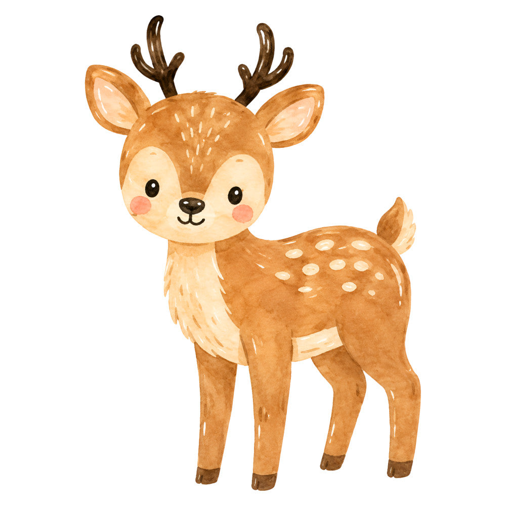 tan deer, caramel brown, cream, soft brown, cute animals, woodland, forest animals, whimsical, nursery, baby, fawn, spotted deer, antlers, nature, autumn, fall, christmas, holiday, children's, kids, gentle, sweet, playful, farmhouse, country, rustic, animal motifs, doe, winter