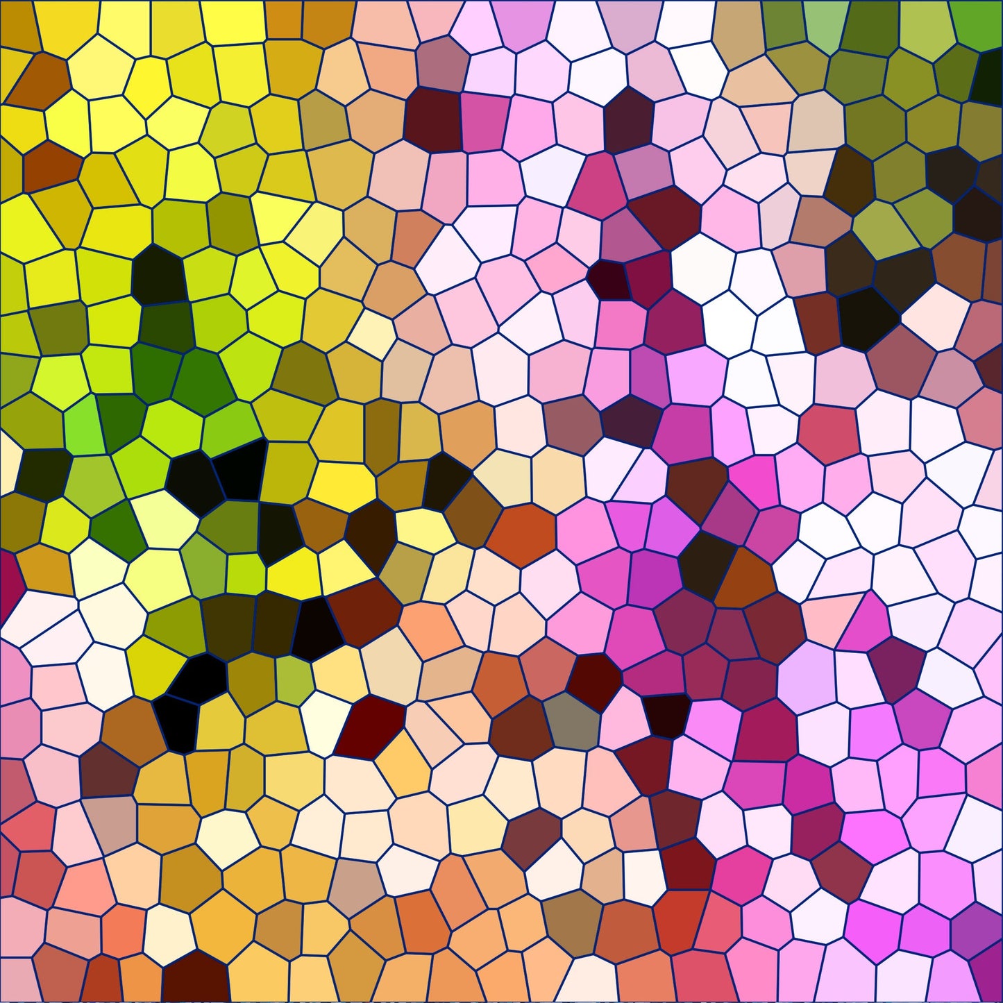 Mosaic Love Pattern 1 Quilting Cotton Fabric