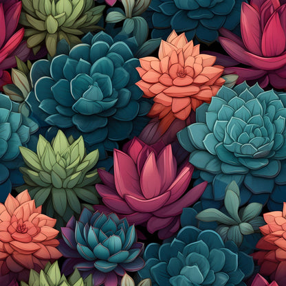 Rosette Garden Pattern 7 Minky Fabric