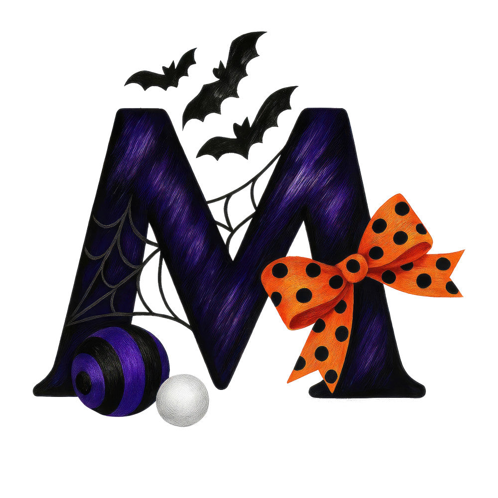 Halloween Alphabet Fabric Panel 6