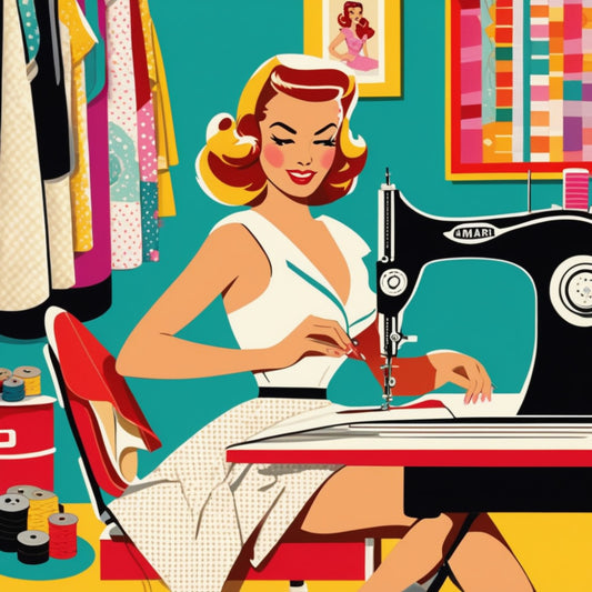 Pop Art Sewing Fabric Panel 68