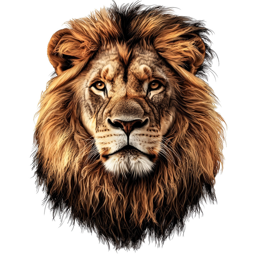 Watercolor Lion Fabric Panel 4