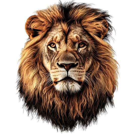 Watercolor Lion Fabric Panel 4