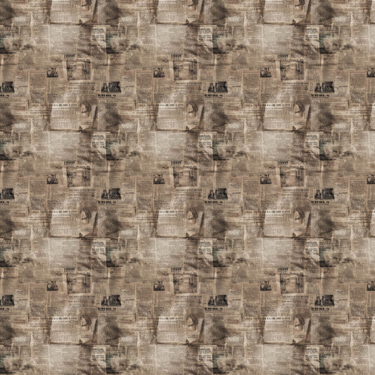 Old Newspapers Pattern 10 Quilting Cotton Fabric