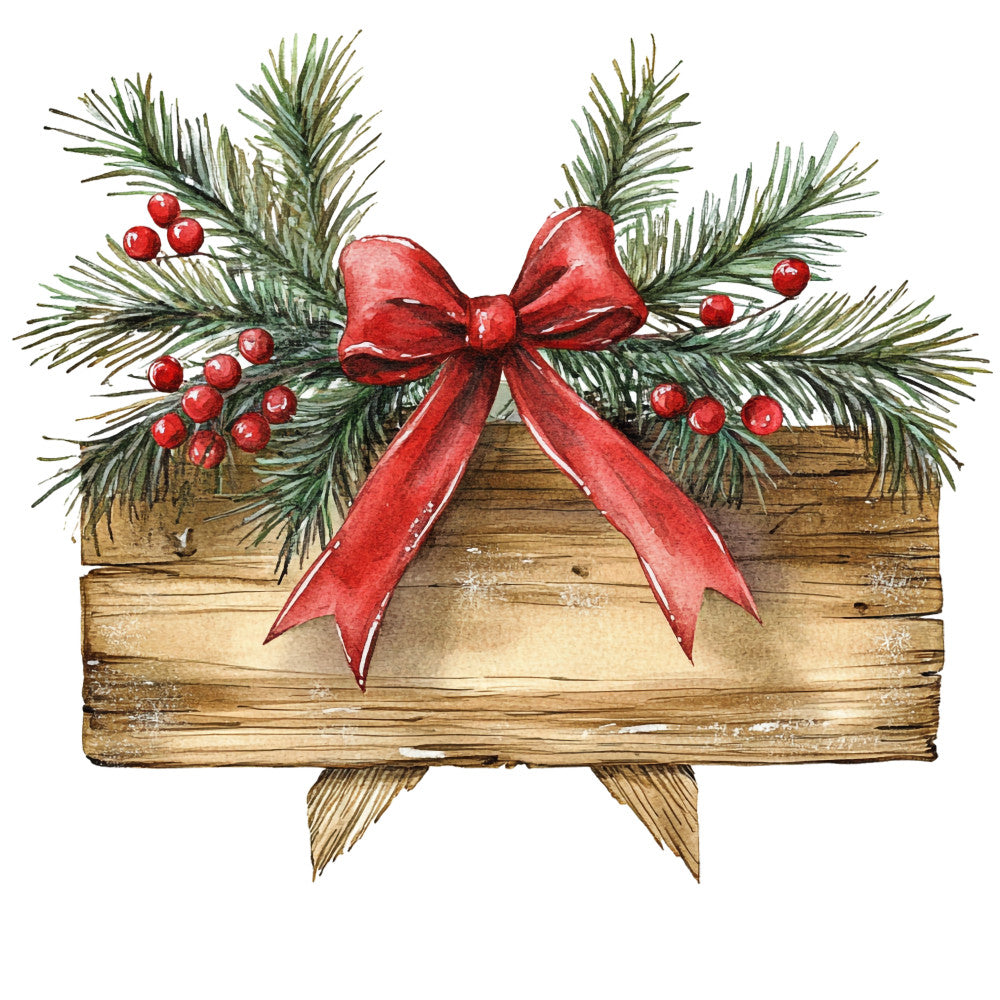 Rustic Christmas Fabric Panel 2