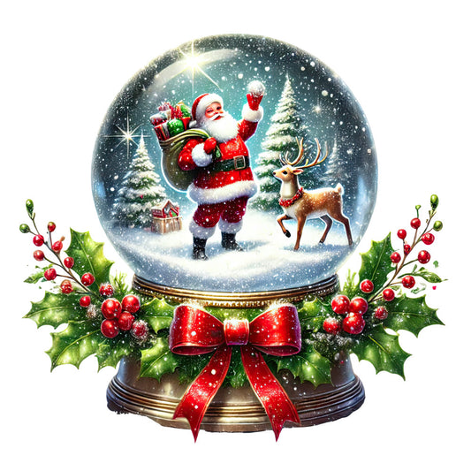Christmas Snow Globes Fabric Panel 54