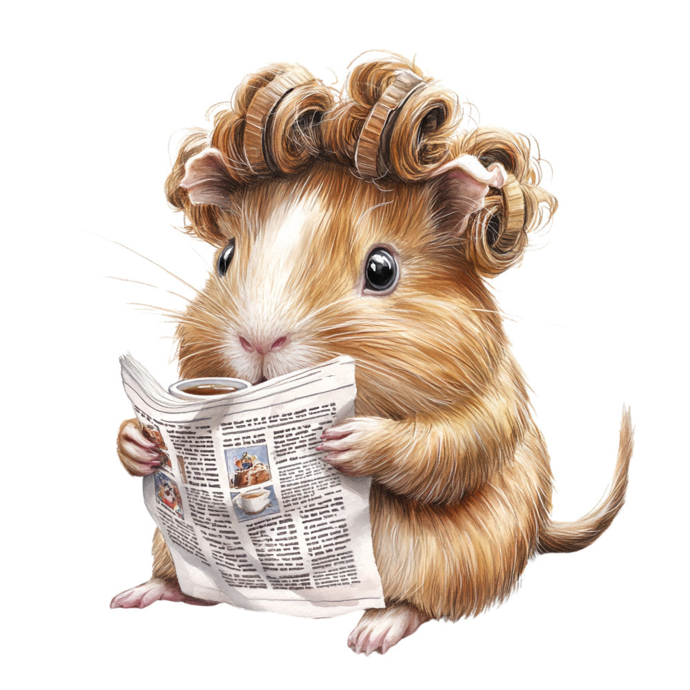 Cute Guinea Pigs Fabric Panel 26