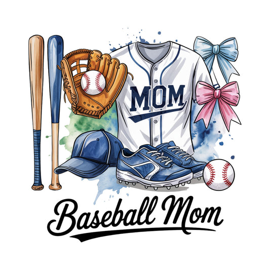 Baseball Brushstroke Fabric Panel 11