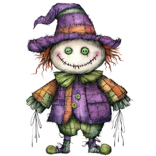 Colorful Voodoo Dolls Fabric Panel 7