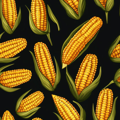 Golden Maize Pattern 24 Minky Fabric