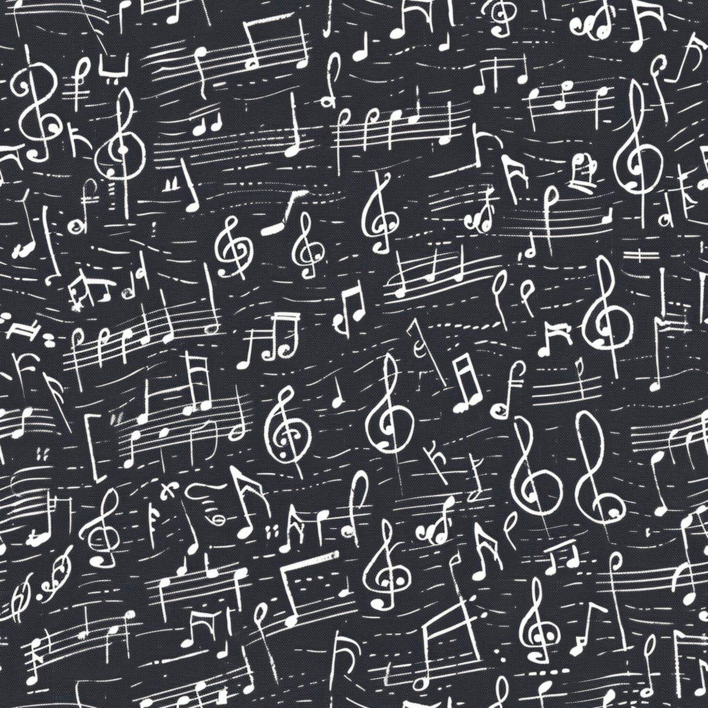 Handwritten Music Pattern 4 Quilting Cotton Fabric