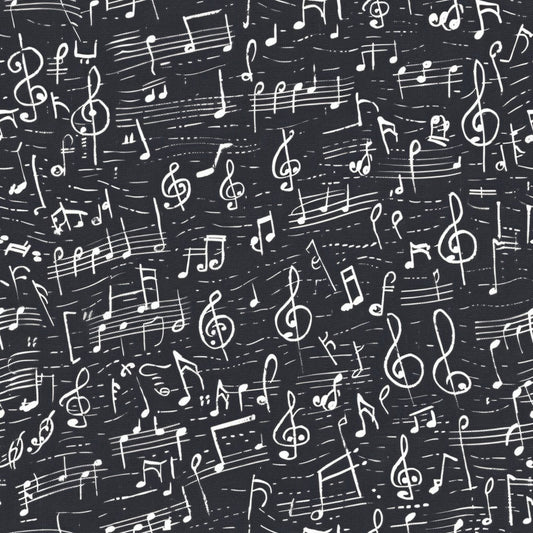 Handwritten Music Pattern 4 Quilting Cotton Fabric