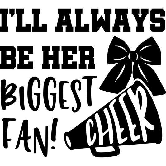 black and white, megaphone, cheerleader, cheer, sports, motivational, typography, text-based, bow, ribbon, modern, bold, graphic, fan apparel, school spirit, teenage, youth, inspirational, casual, fun, playful, high school, college, statement, novelty, interests, hobbies, activities