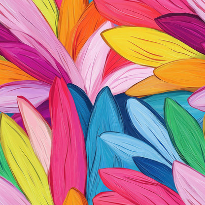 Gouache Garden Pattern 3 Minky Fabric