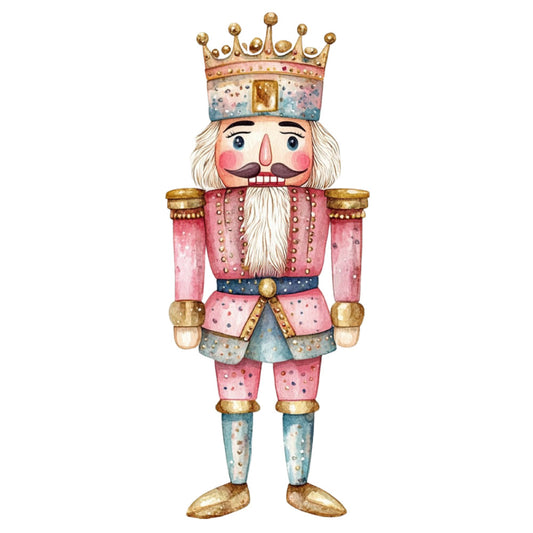 Classic Christmas Nutcrackers Fabric Panel 4