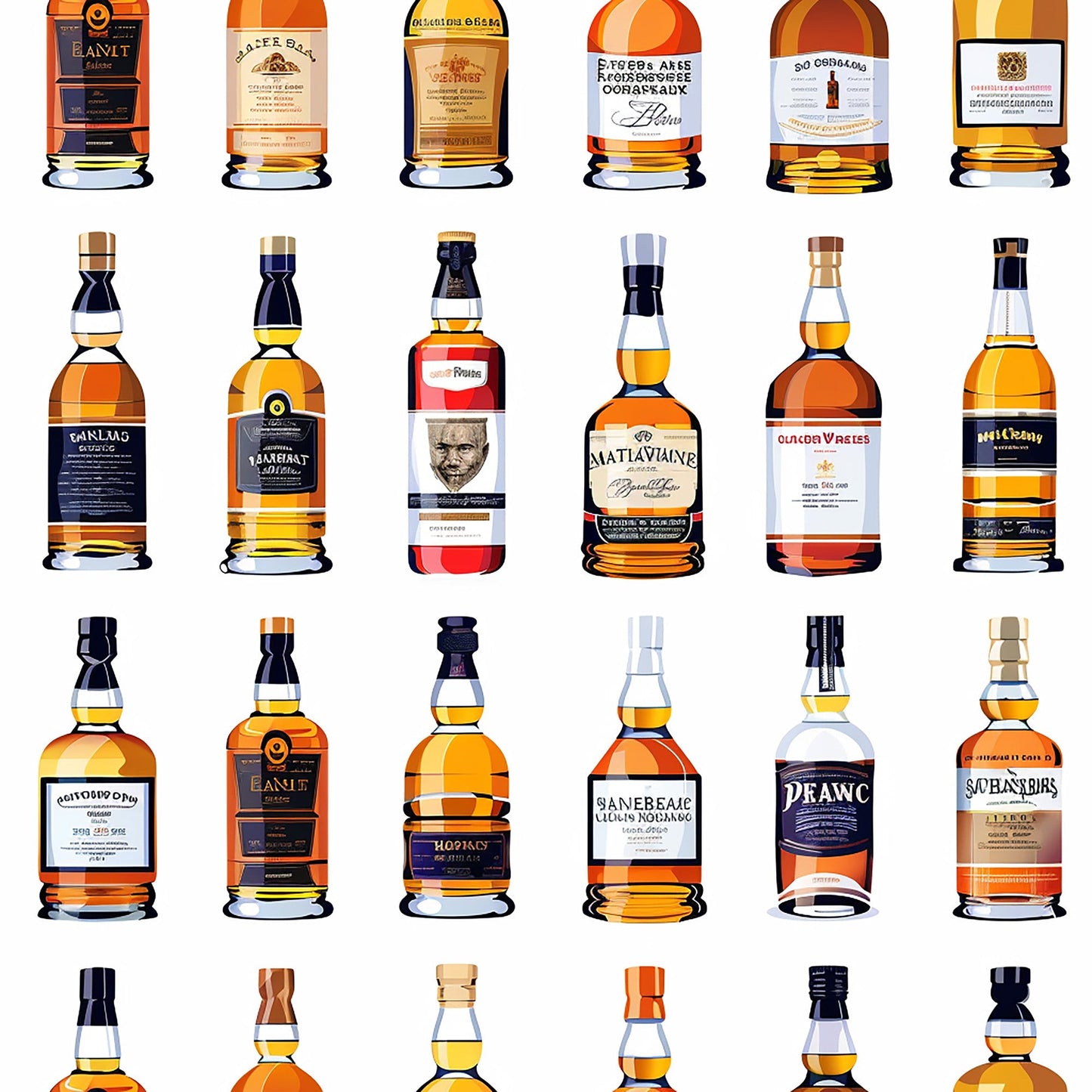 Scottish Whiskey Pattern 9 Quilting Cotton Fabric