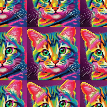 Colorful Animals and Plants Pattern 5 Quilting Cotton Fabric