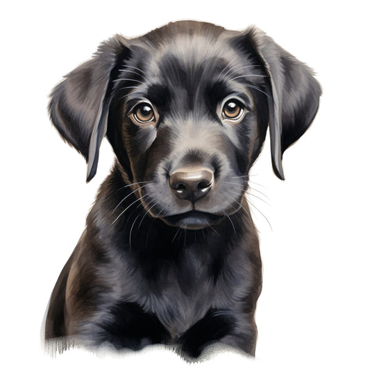 Watercolor Labrador Fabric Panel 6