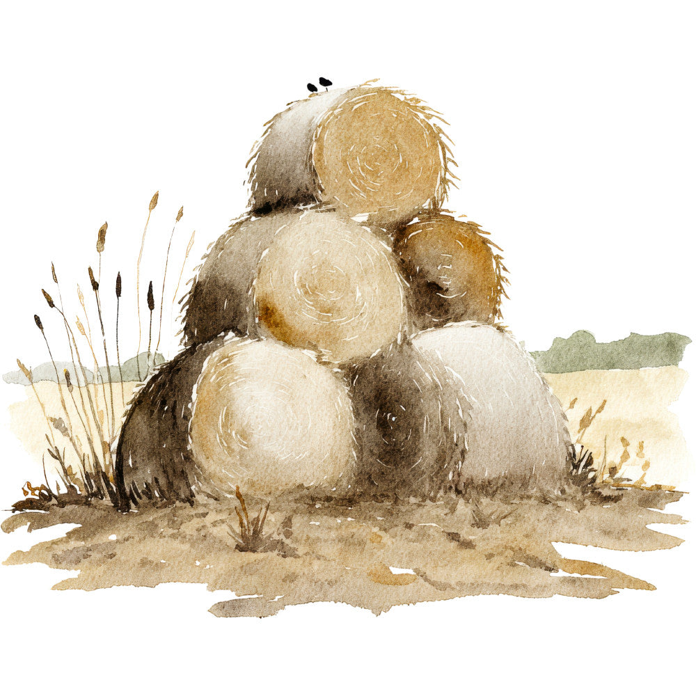 Rustic Barnyard Birds Fabric Panel 36