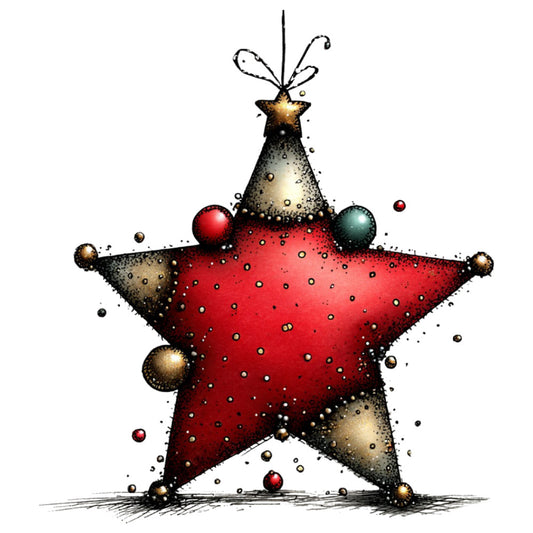 1st Whimsical Christmas Fabric Panel 119