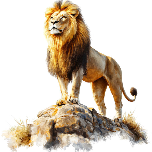 Watercolor Africa Fabric Panel 3