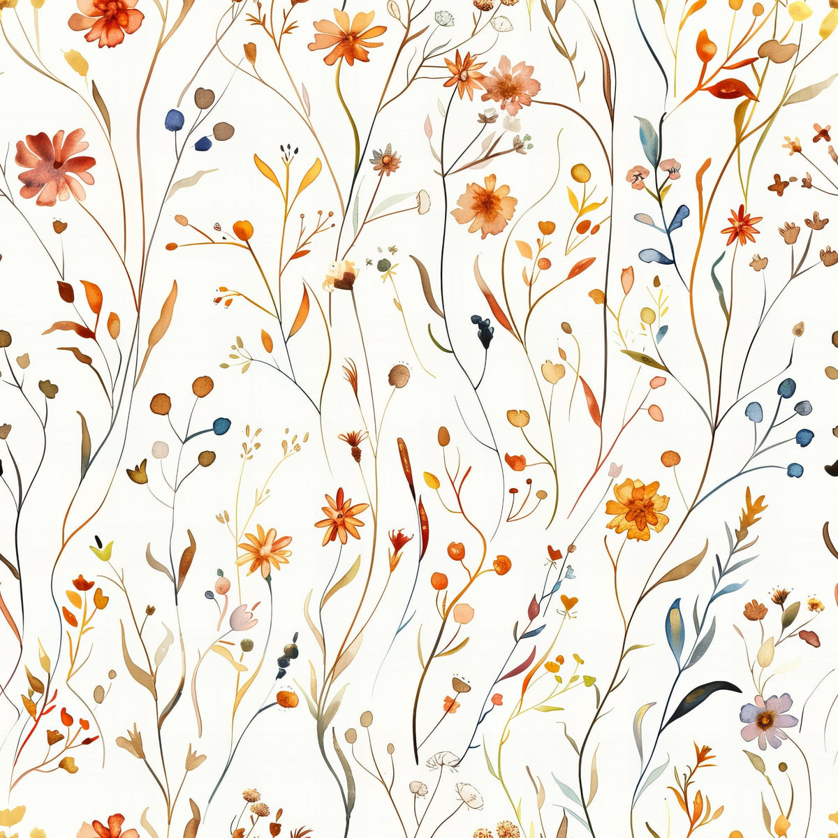 Whispering Stems Pattern 9 Minky Fabric