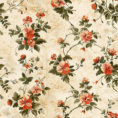 Sage Meadow Blooms Pattern 9 Minky Fabric