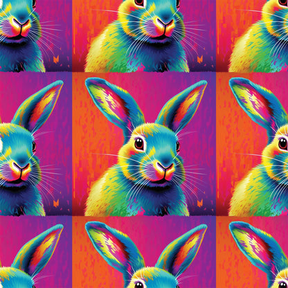 Colorful Animals and Plants Pattern 4 Quilting Cotton Fabric