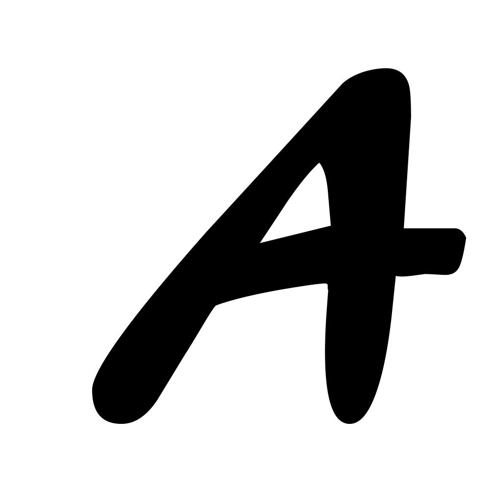black letter, white background, fabric panel, quilting cotton, letter a, script font, cursive style, monogram design, alphabet motif, craft fabric, sewing material, apparel fabric, decorative letter, artistic lettering, modern script, flowing lines, calligraphy style, letter fabric, text design, graphic print