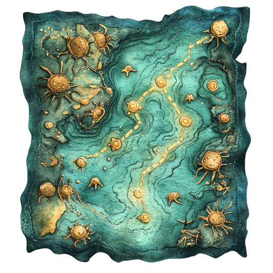 Steampunk Nautical Fabric Panel 1