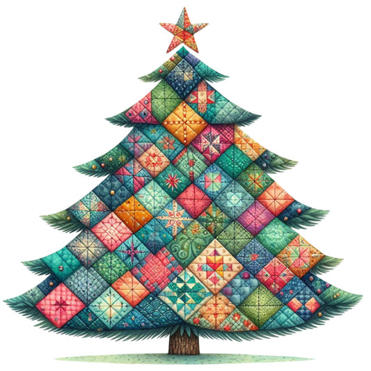 Patchwork Christmas Fabric Panel 17