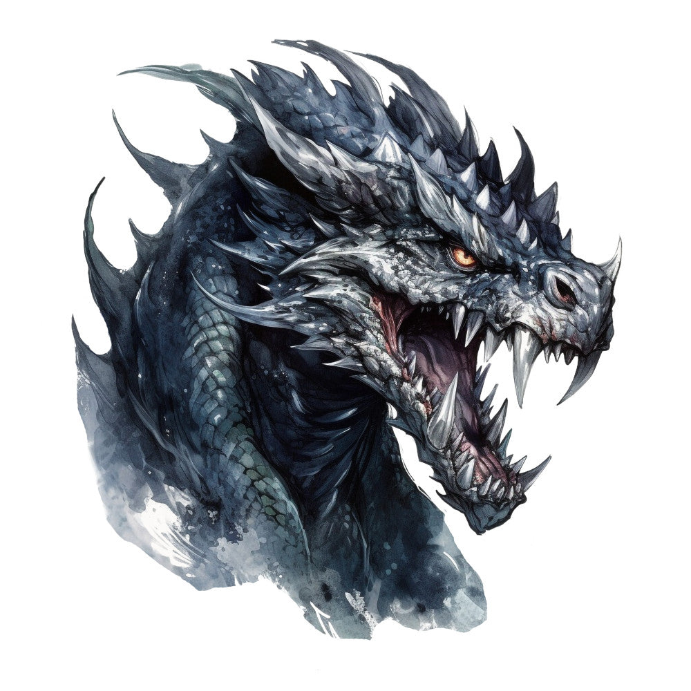 Gothic Dragons Fabric Panel 14