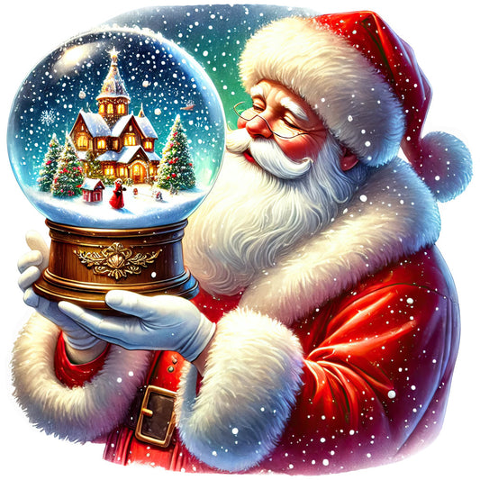 Santa Claus Scenes Fabric Panel 22