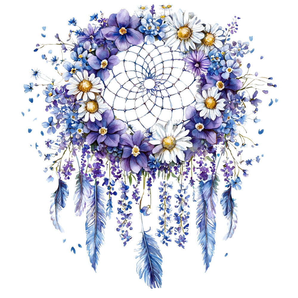 Floral Dreamcatcher Fabric Panel 13