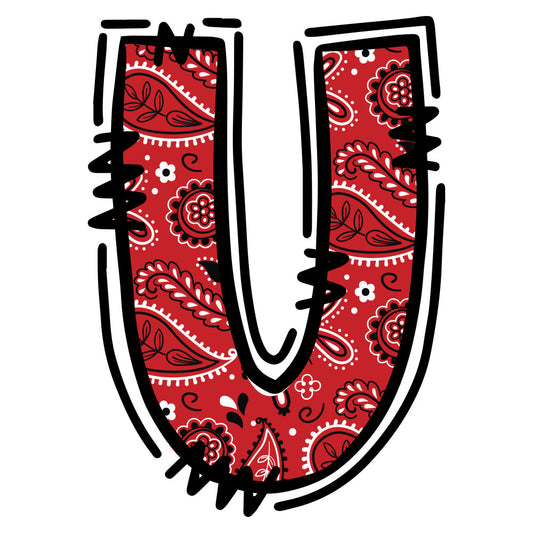 Cowboy Alphabet Fabric Panel 22