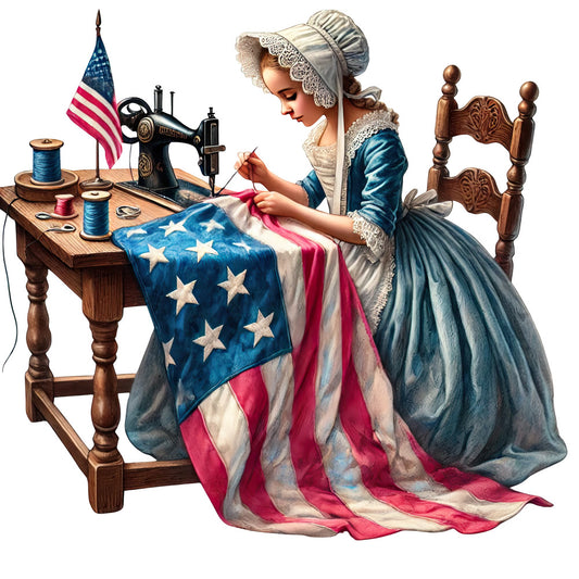 Colonial America Fabric Panel 3