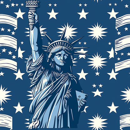 Independence Day Pattern 10 Quilting Cotton Fabric