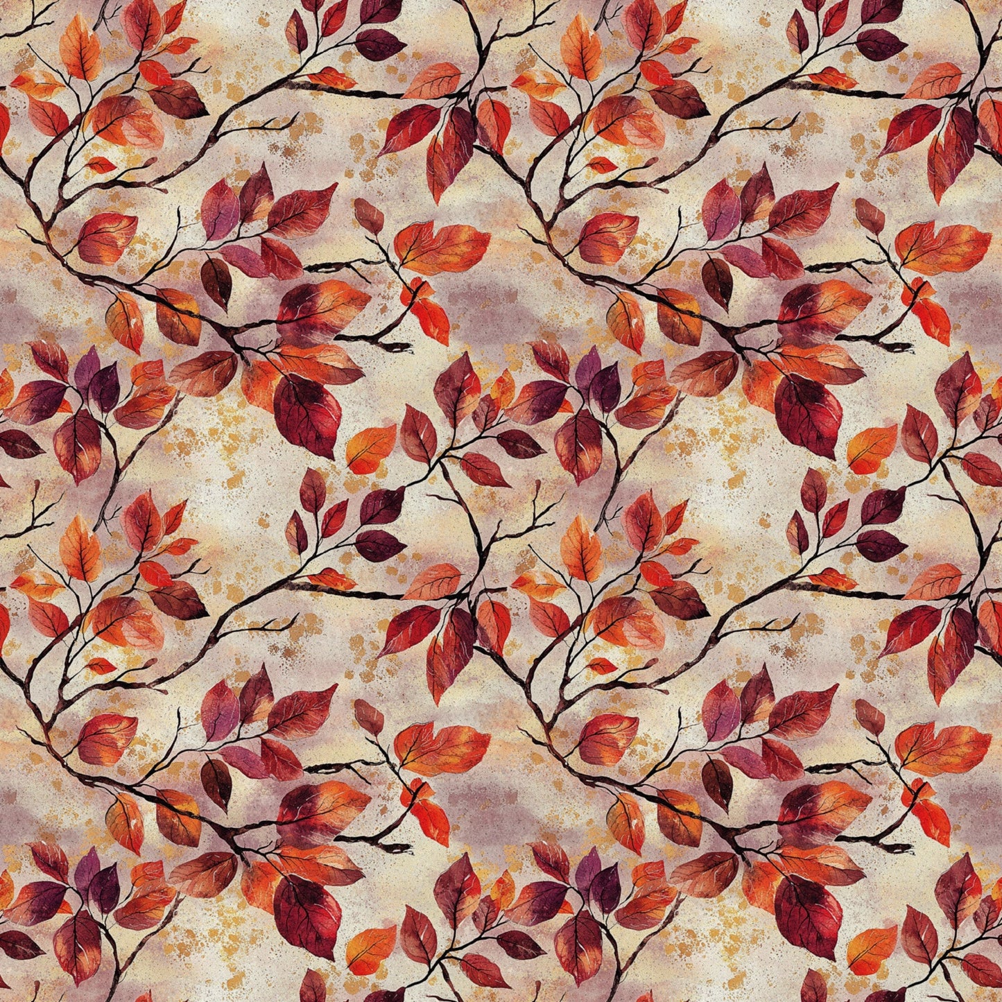 Red Cardinals Pattern 9 Quilting Cotton Fabric