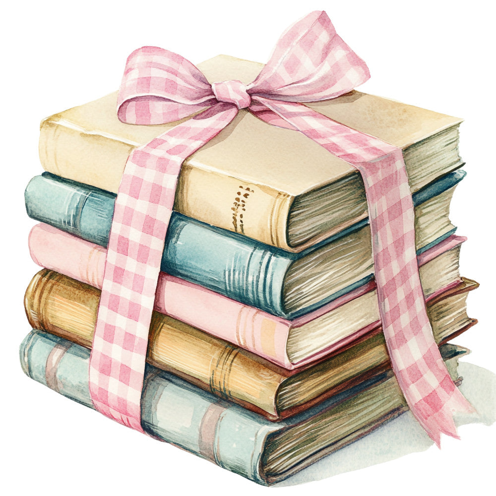 Shabby Chic Books Fabric Panel 1