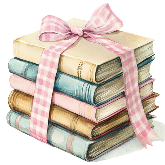 Shabby Chic Books Fabric Panel 1