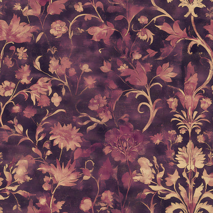 Midnight Harvest Garden Pattern 2 Minky Fabric