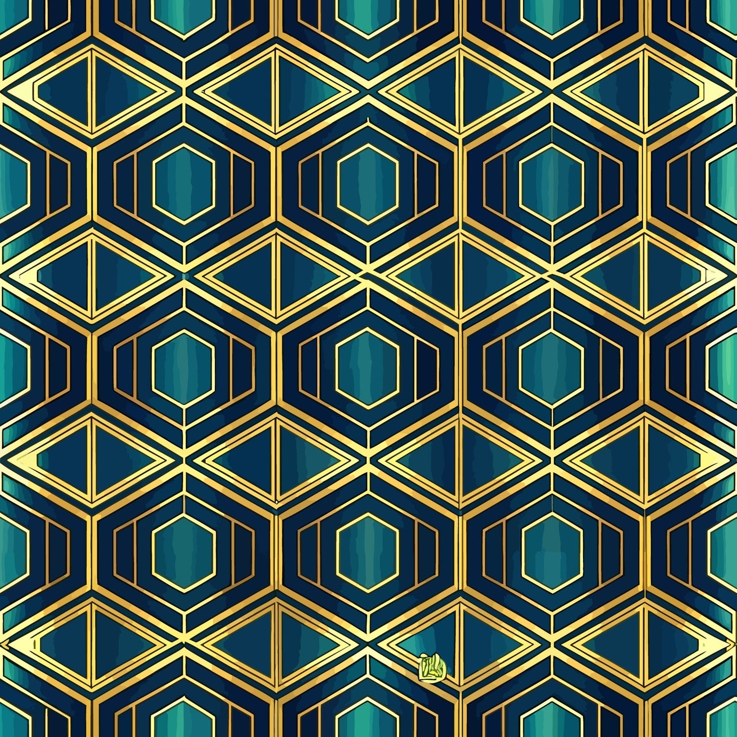 Art Deco Pattern 21 Quilting Cotton Fabric